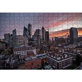 Cakapuzzle Akşamüzeri Şehir Manzarası 120 Parça Ahşap Puzzle