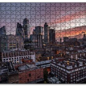 Cakapuzzle Akşamüzeri Şehir Manzarası Mdf 120 Parça Puzzle