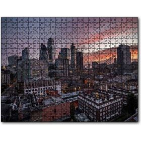 Cakapuzzle Akşamüzeri Şehir Manzarası Mdf 120 Parça Puzzle