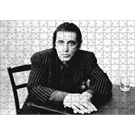 Cakapuzzle Al Pacino Baba Filminden Çizgili Ceket Mdf 255 Parça Puzzle