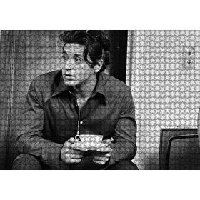 Cakapuzzle Al Pacino Elinde Kahve Fincanı 120 Parça Ahşap Puzzle