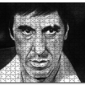 Cakapuzzle Al Pacino Karakalem Çizim Mdf 1000 Parça Puzzle