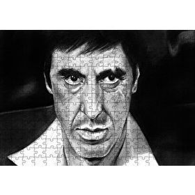 Cakapuzzle Al Pacino Karakalem Çizim Mdf 255 Parça Puzzle