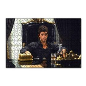 Cakapuzzle Al Pacino Tahtında 120 Parça Ahşap Puzzle