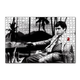 Cakapuzzle Al Pacino Tony Montana Yaralı Yüz 120 Parça Ahşap Puzzle
