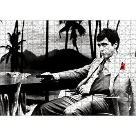 Cakapuzzle Al Pacino Tony Montana Yaralı Yüz 120 Parça Ahşap Puzzle