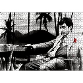 Cakapuzzle Al Pacino Tony Montana Yaralı Yüz 120 Parça Ahşap Puzzle