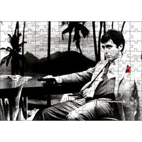 Cakapuzzle Al Pacino Tony Montana Yaralı Yüz Mdf 120 Parça Puzzle