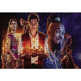 Cakapuzzle Aladdin Cin ve Prenses Film Görseli 1000 Parça Ahşap Puzzle