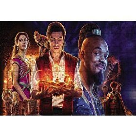 Cakapuzzle Aladdin Cin ve Prenses Film Görseli 255 Parça Ahşap Puzzle