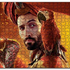 Cakapuzzle Aladdin Papağanı ve Asası Mdf 255 Parça Puzzle