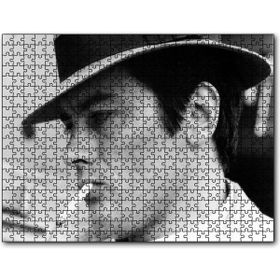 Cakapuzzle Alain Delon Şapkalı Mdf 120 Parça Puzzle