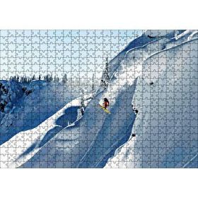 Cakapuzzle Alaskada Akrabotik Sporu Kayak 120 Parça Ahşap Puzzle