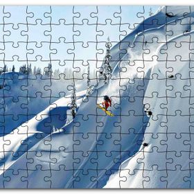 Cakapuzzle Alaskada Akrabotik Sporu Kayak Mdf 1000 Parça Puzzle
