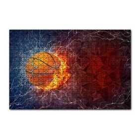 Cakapuzzle Alev Buz Basketbol Topu 120 Parça Ahşap Puzzle