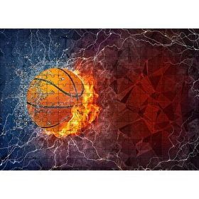 Cakapuzzle Alev Buz Basketbol Topu 120 Parça Ahşap Puzzle
