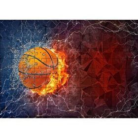 Cakapuzzle Alev Buz Basketbol Topu 120 Parça Ahşap Puzzle