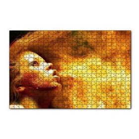 Cakapuzzle Alev Soluyan Alev Saçlı Kadın 120 Parça Ahşap Puzzle