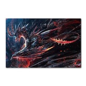 Cakapuzzle Alevden Yapılmış Ürkütücü Ejderha 120 Parça Ahşap Puzzle