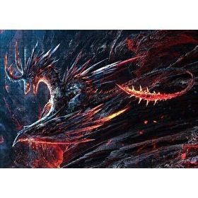 Cakapuzzle Alevden Yapılmış Ürkütücü Ejderha Mdf 255 Parça Puzzle