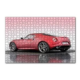 Cakapuzzle Alfa Romeo 4C Concept Arabası Görseli 120 Parça Ahşap Puzzle