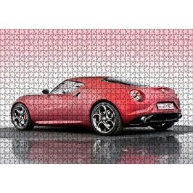 Cakapuzzle Alfa Romeo 4C Concept Arabası Görseli 120 Parça Ahşap Puzzle