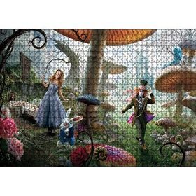 Cakapuzzle Alice Harikalar Diyarında Görseli 120 Parça Ahşap Puzzle