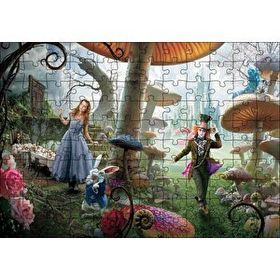 Cakapuzzle Alice Harikalar Diyarında Görseli Mdf 120 Parça Puzzle