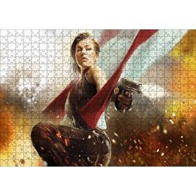 Cakapuzzle Alice Resident Evil 2020 Oyunu Mdf 500 Parça Puzzle