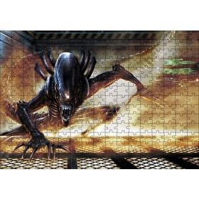 Cakapuzzle Alien Xenomorph Mdf 255 Parça Puzzle