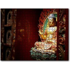 Cakapuzzle Altın Buda Heykeli Mdf 1000 Parça Puzzle