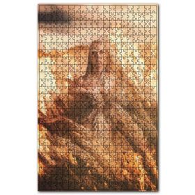 Cakapuzzle Altın Rengi Elbiseli Kadın ve Başaklar Ahşap 255 Parça Puzzle