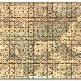 Cakapuzzle Amerika Birleşik Devletleri Haritası 1862 Mdf 120 Parça Puzzle