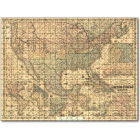 Cakapuzzle Amerika Birleşik Devletleri Haritası 1862 Mdf 120 Parça Puzzle