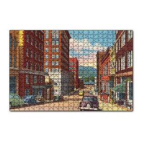 Cakapuzzle Amerikada 1930lar Sokak Manzarası 120 Parça Ahşap Puzzle