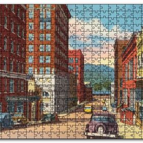 Cakapuzzle Amerikada 1930lar Sokak Manzarası Mdf 255 Parça Puzzle