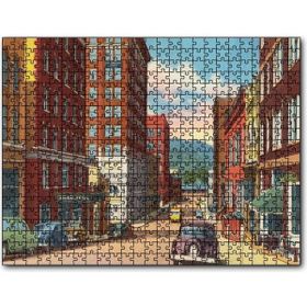 Cakapuzzle Amerikada 1930lar Sokak Manzarası Mdf 255 Parça Puzzle