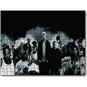 Cakapuzzle Amerikalı Rap Şarkıcıları Monochrome Mdf 500 Parça Puzzle