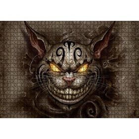 Cakapuzzle Amerikan Mcgee Cheshire Kedisi Görseli 120 Parça Ahşap Puzzle