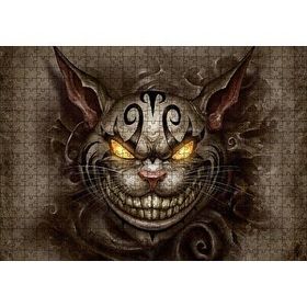 Cakapuzzle Amerikan Mcgee Cheshire Kedisi Görseli 120 Parça Ahşap Puzzle