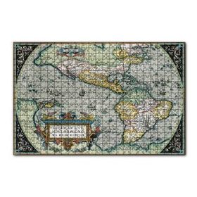 Cakapuzzle Amerikanın İlk Haritası 1570 Görsel 120 Parça Ahşap Puzzle