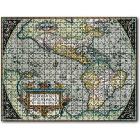 Cakapuzzle Amerikanın İlk Haritası 1570 Görsel Mdf 1000 Parça Puzzle