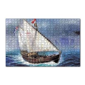 Cakapuzzle Amerikayı Keşfeden Colombun Yelkenlisi 120 Parça Ahşap Puzzle