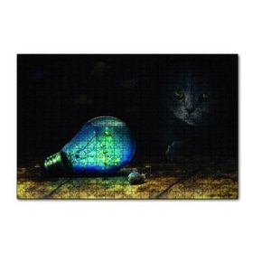 Cakapuzzle Ampul Balıklar Kedi Mavi Salyangoz 120 Parça Ahşap Puzzle