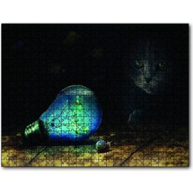 Cakapuzzle Ampul Balıklar Kedi Mavi Salyangoz 255 Parça Puzzle