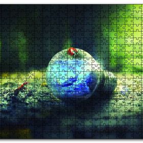 Cakapuzzle Ampül Doğa Karınca Uğurböceği Ahşap 1000 Parça Puzzle