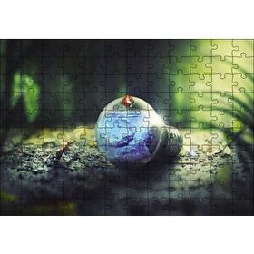 Cakapuzzle Ampül Doğa Karınca Uğurböceği Mdf 120 Parça Puzzle