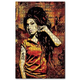 Cakapuzzle Amy Winehouse Afiş Görseli Ahşap 255 Parça Puzzle