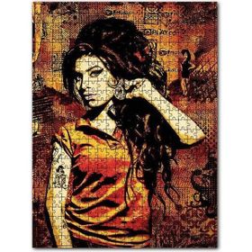 Cakapuzzle Amy Winehouse Afiş Görseli Ahşap 255 Parça Puzzle