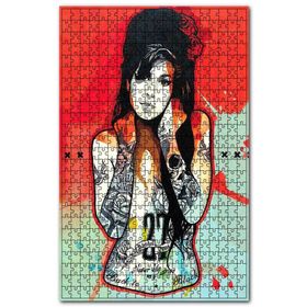 Cakapuzzle Amy Winehouse Baskılı Görsel Ahşap 255 Parça Puzzle
